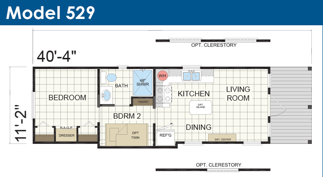 floorplan for model 529