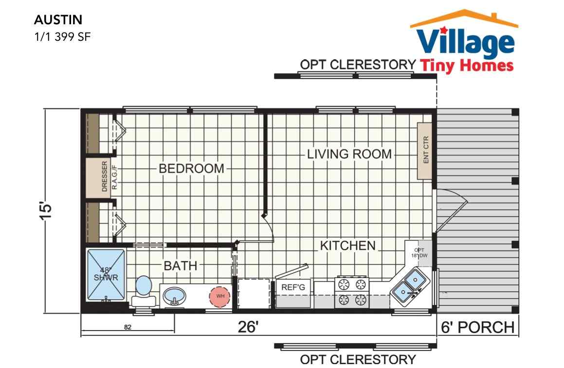 floor plan for The Austin